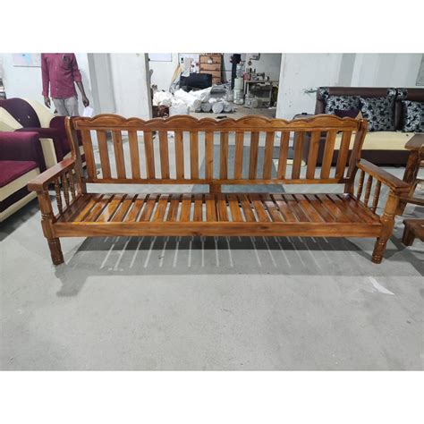 Solid wood Sofa set for living Room | 4 Seater Sofa by Subashini ...