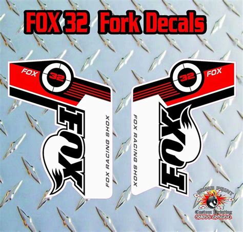 Fox 32 2014 Fork Stickers Decals Graphics Mountain Bike Down Hill Mtb Red | Mtb, Racing stickers ...