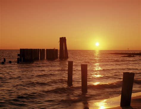 Sunset Over Chesapeake Bay Free Stock Photo - Public Domain Pictures