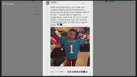 Cam Newton sends autographed jersey to 6-year-old superfan after ...