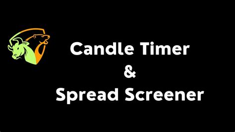 Candle Timer And Spread Indicator for MT4 MT5 and for Tradingview - YouTube