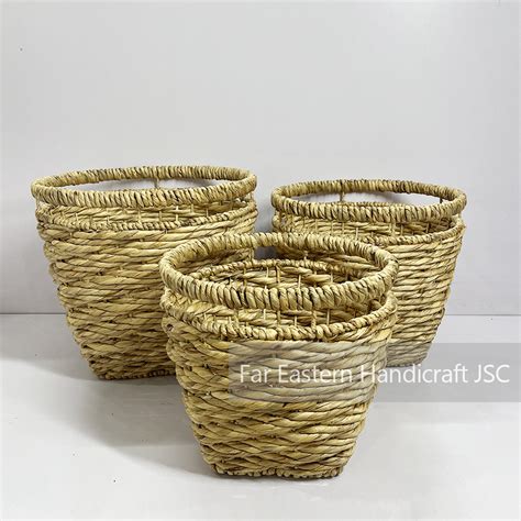 Water Hyacinth Basket 03 - Fehandicraft.com