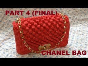 How to Crochet Bag CHANEL part 4 - Hướng dẫn móc túi xách CHANEL P4 - YouTube | Tas sulaman, Tas ...
