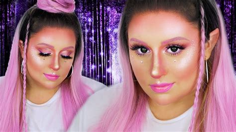 Easy Fairy Halloween Makeup Tutorial | Pink Fairy Makeup 31 Days of Halloween - YouTube