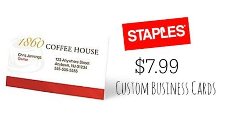 Staples Deal: 500 Custom Business Cards, $7.99 :: Southern Savers