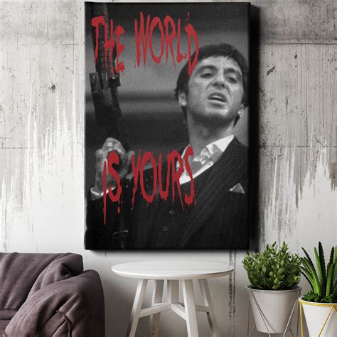 Scarface Poster Tony Montana Quote Hand Made Posters Canvas | Etsy