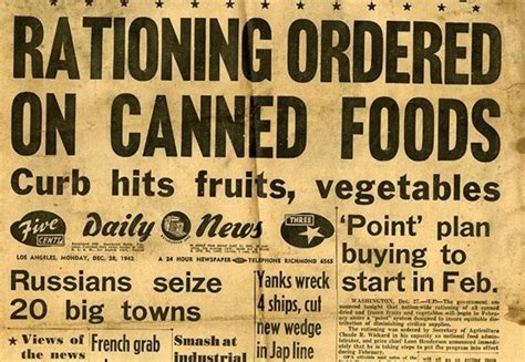 Food Rationing and Canning during World War II