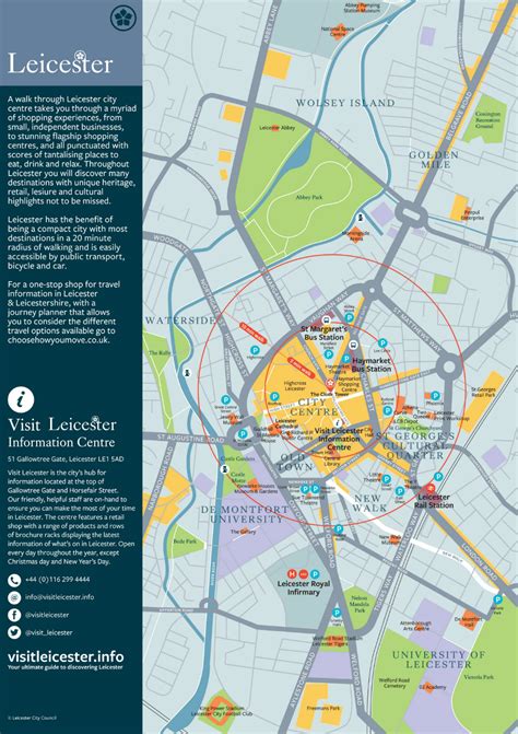 Map Of Leicester City Centre – Verjaardag Vrouw 2020