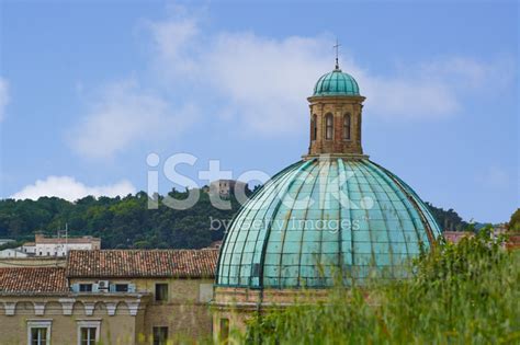 Dome Of Cathedral Sunset Ancona Italy Stock Photo | Royalty-Free ...