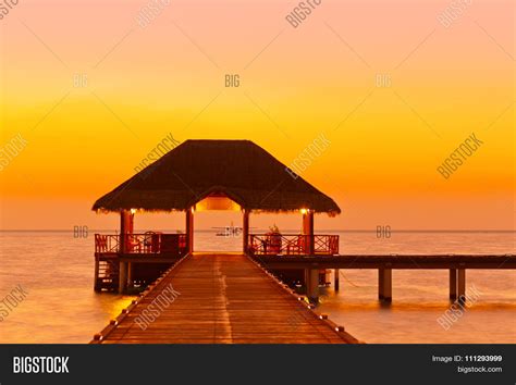 Water Cafe Sunset - Image & Photo (Free Trial) | Bigstock