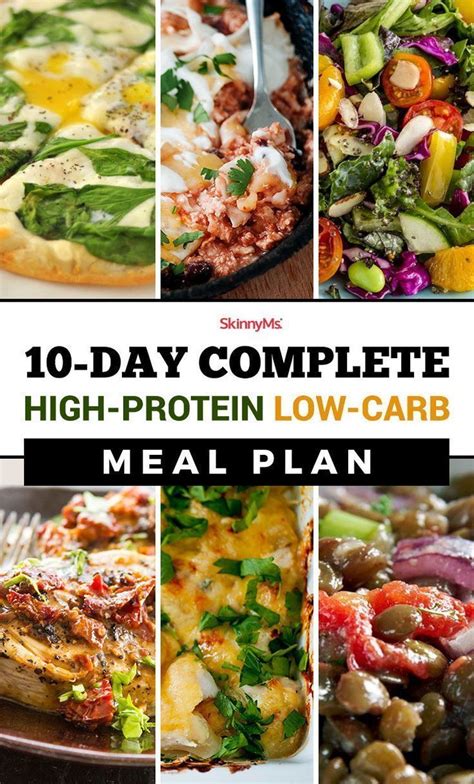 10-Day Complete High-Protein Low-Carb Meal Plan | High protein low carb ...