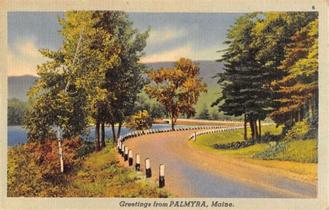 Palmyra Maine Street Scene Greeting Antique Postcard K85149 - Mary L ...