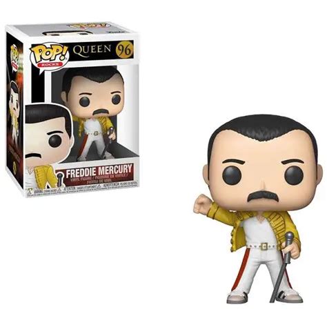 Funko Queen POP Rocks Freddie Mercury Vinyl Figure 92 Checkered Outfit - ToyWiz