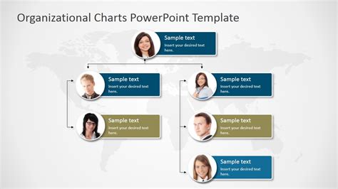 Powerpoint Org Chart Template Organizational Chart Hierarchy Rezfoods ...