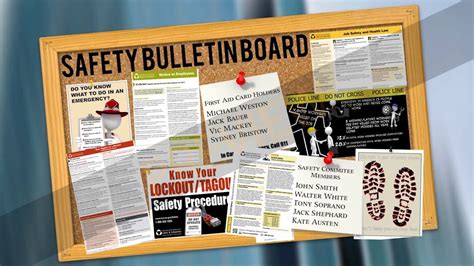 Safety Bulletin Board Background