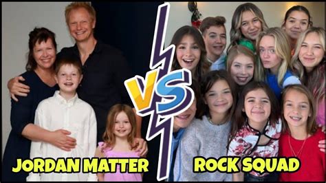 Jordan Matter Family vs Rock Squad Members From Youngest to Oldest - YouTube