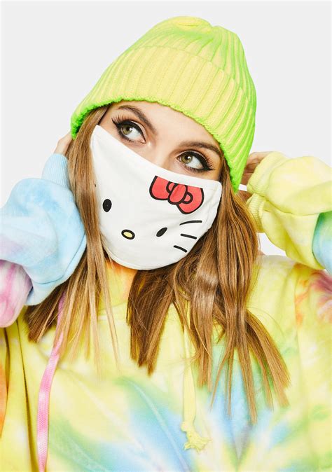 Hello Kitty Protective Face Mask - White | Dolls Kill