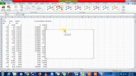 Graph Stress vs Strain on excel - YouTube