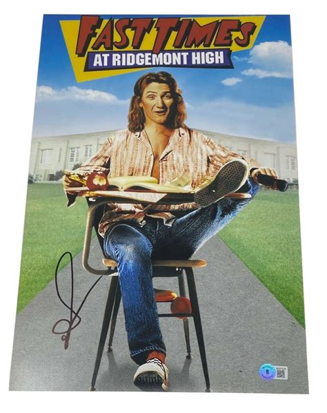 Sean Penn Signed Fast Times At Ridgemont High 11x17 Movie Poster Beckett COA | Autographia