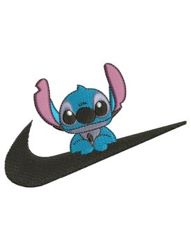 Nike Cartoon Logo Embroidery Design | Nike Swoosh Embroidery Patterns