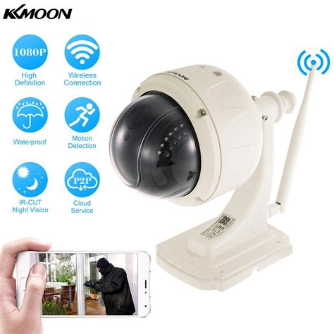 KKmoon 1080P Wireless WiFi IP Camera Outdoor HD PTZ IP Camera 2.7 13 ...