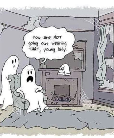 Pin on Halloween | Funny cartoons, Ghost jokes, Halloween funny