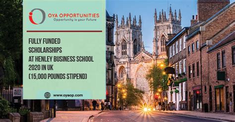 Scholarships at Henley Business School in the UK (Fully Funded) - OYA Opportunities | OYA ...