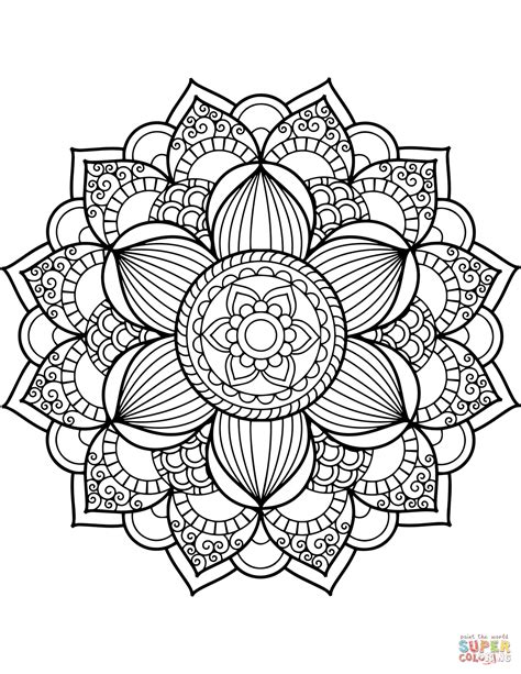 Full Page Mandala Coloring Pages at GetDrawings | Free download