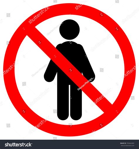 No Entry No Humans Allowed Sign Stock Vector (Royalty Free) 793664383 ...