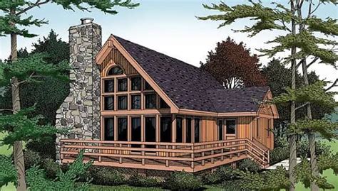 Small Lake House Plans with Loft