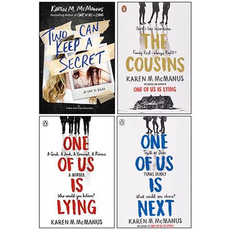 Buy Karen M. McManus Collection 4 Books Set (Two Can Keep a Secret, The Cousins, One Of Us Is ...