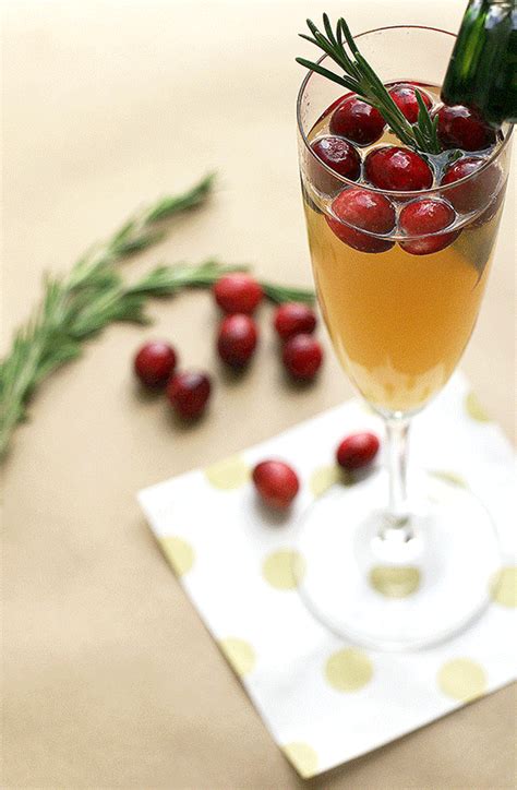 Cranberry Cider Champagne Cocktail - The Carrot Seed Kitchen Co