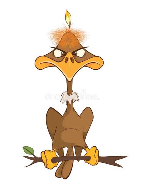 Illustration of a Cute American Condor Cartoon Character Stock Vector - Illustration of leaf ...