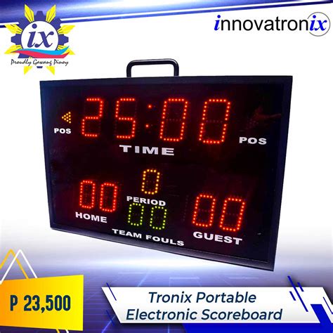 Innovatronix/Tronix Portable Electronic Scoreboard One (1) piece Tronix ...