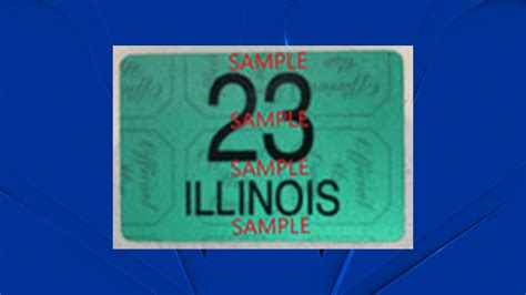 Illinois License Plate Sticker 2024 - Wendy Joycelin