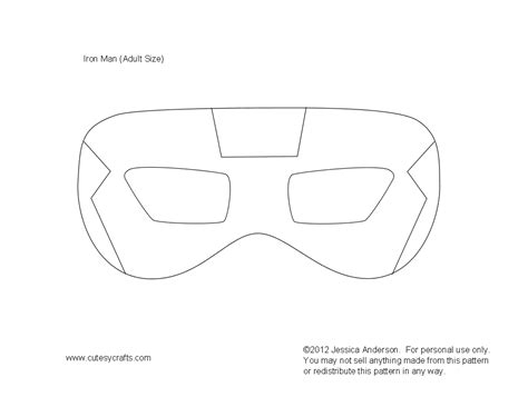 Superhero Mask Template Actual Size | HQ Printable Documents