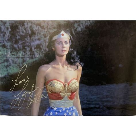 Lynda Carter Autograph Signed Wonder Woman Poster