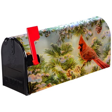 Snowy Cardinal Mailbox Cover | Agri Supply 110673