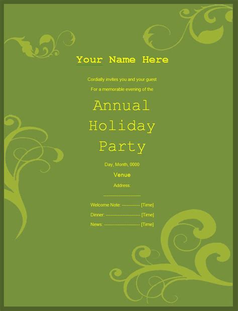 Invitation Templates | Free Word's Templates