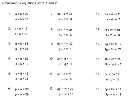 MEDIAN Don Steward mathematics teaching: starting simultaneous equations