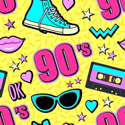 "Totally 90's Pattern" by lucyfur85 | Redbubble