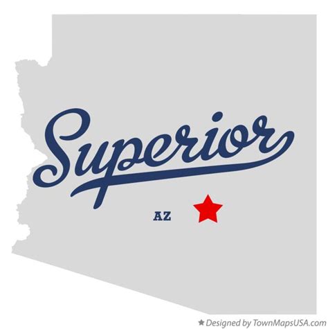 Map of Superior, AZ, Arizona