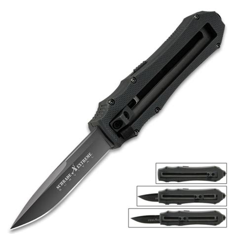 Schrade Extreme First Generation OTF Assisted Opening Pocket Knife - Black | Kennesaw Cutlery