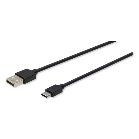 USB to USB C Cable, 10 ft, Black - Walmart.com - Walmart.com