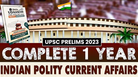 COMPLETE Indian Polity CURRENT AFFAIRS FROM UDAAN 500+ IN 7 HOURS | UPSC 2023 - YouTube