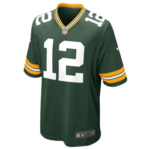 Maillot NFL Aaron Rodgers Greenbay Packers Nike Game Team colour vert