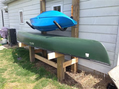 DIY Canoe and Kayak rack | Canoe storage, Kayak storage garage, Canoe rack