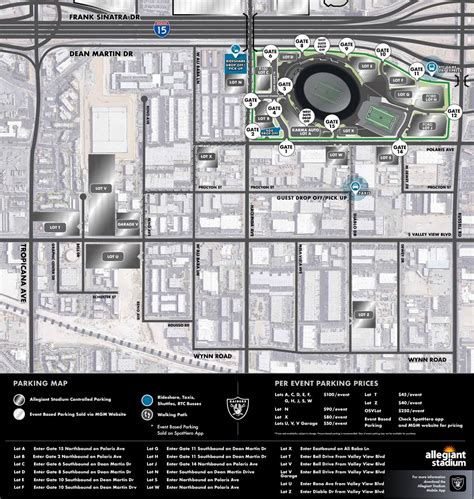 Directions & Parking | Allegiant Stadium | AllegiantStadium.com | Allegiant Stadium