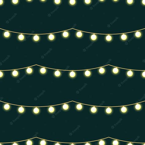 Premium Vector | Seamless pattern with garland