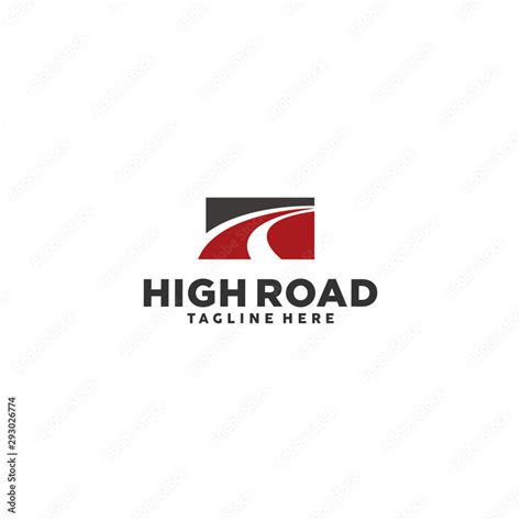 High Road Logo Design Inspiration Stock Vector | Adobe Stock